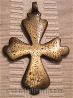 Coptic Old Cross 1 5/8" - Catholic religious rosary parts in authentic antique and vintage styles with amazing detail. Large collection of crucifixes, centerpieces, and heirloom medals made by hand in true bronze and .925 sterling silver.