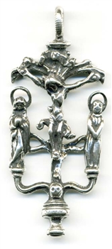 Ancient Pectoral Crucifix 2 1/4"