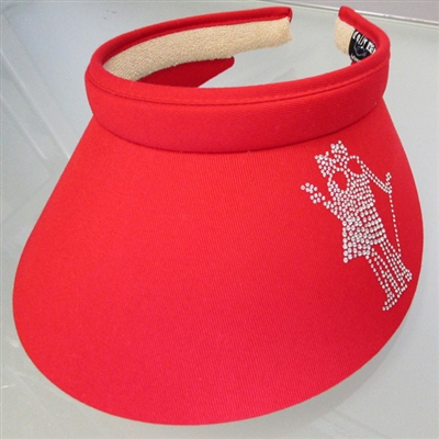 Dolly Mama Clip-On Visor with "Golf Ladies" Sparkle