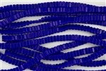 CzechMates 3x6mm Bricks Czech Glass Beads - Opaque Indigo Blue B60