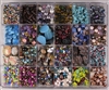 5+ POUNDS - 24 Compartment Assorted Czech, Japanese, Gemstone, Glass, Wood, Seed Bead MEGA Lot #2