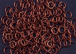 1oz Open Jump Rings Copper Core - 4mm 18G - BROWN
