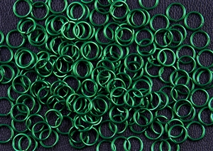 1oz Open Jump Rings Copper Core - 4mm 18G - GREEN