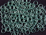 1oz Open Jump Rings Copper Core - 4mm 18G - SEAFOAM