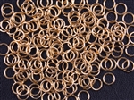 1oz Open Jump Rings Copper Core - 7mm 18G - GOLD COPPER