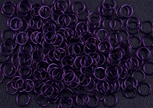 1oz Open Jump Rings Copper Core - 7mm 18G - PURPLE