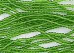 3mm Czech Glass Round Spacer Beads - Transparent Emerald Green