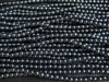 4mm Czech Glass Round Spacer Beads - Hematite