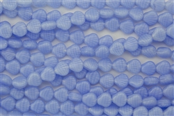 9mm Czech Shells - Light Blue Milky Coral