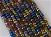 5x8mm Faceted Crystal Designer Glass Rondelle Beads - Arabian Tapestry Mix