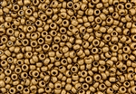 6/0 Czech Seed Beads - Etched Aztec Gold