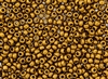 6/0 Czech Seed Beads - Etched Goldenrod Metallic