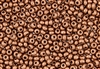 6/0 Czech Seed Beads - Etched Bright Copper Metallic