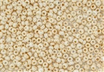 6/0 Czech Seed Beads - Etched Cream Champagne Luster