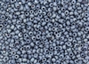 6/0 Czech Seed Beads - Etched Blue Luster