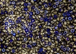 6/0 Czech Seed Beads - Etched Crystal Full Azuro