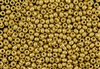 6/0 Czech Seed Beads - Etched 24K Gold Plated