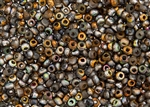 6/0 Czech Seed Beads - Etched Crystal Magic Copper