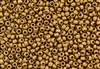 8/0 Czech Seed Beads - Etched Aztec Gold