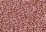 8/0 Czech Seed Beads - Etched Dusty Rose Luster
