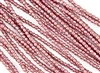 3mm Firepolish Czech Glass Beads - Cherub Pink Halo Ethereal