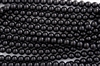 10mm Glass Round Pearl Beads - Black