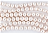 12mm Glass Round Pearl Beads - Baby Pink