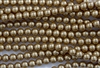 12mm Glass Round Pearl Beads - Khaki