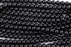 4mm Glass Round Pearl Beads - Black