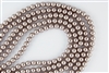 8mm Glass Round Pearl Beads - Cocoa