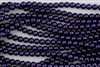 8mm Glass Round Pearl Beads - Dark Purple