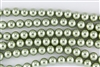 8mm Glass Round Pearl Beads - Sage