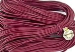1.5mm Premium Greek Leather Cord - 5 Yards - Dark Rose