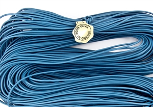 1.5mm Premium Greek Leather Cord - 5 Yards - Light Blue