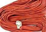 1.5mm Premium Greek Leather Cord - 5 Yards - Salmon