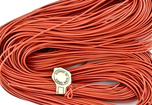 1.5mm Premium Greek Leather Cord - 5 Yards - Salmon