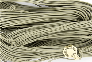 1.5mm Premium Greek Leather Cord - Sold by 1 Yard / 3 Feet - Grey