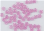 6mm Flat Lentils CzechMates Czech Glass Beads - Milky Pink L6