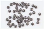 6mm Flat Lentils CzechMates Czech Glass Beads - Ashen Grey Moon Dust L47