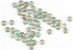 6mm Flat Lentils CzechMates Czech Glass Beads - Heavens Halo L95