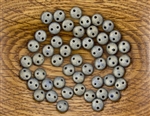 6mm Flat Lentils CzechMates Czech Glass Beads - Pacifica Poppy Seed L143