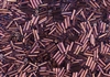 #2 Bugle 6mm Japanese Miyuki Glass Beads - Violet Gold Luster #1884