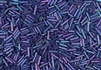 #2 Bugle 6mm Japanese Miyuki Glass Beads - Opaque Eggplant Luster #1899