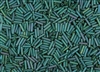 #2 Bugle 6mm Japanese Miyuki Glass Beads - Sage Green Metallic Matte #2031