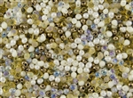 3.4mm Drop Miyuki Japanese Seed Beads - Honey Butter Mix