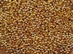 Crimp Beads 2.5mm Shiny Gold Plated Metallic