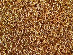 Open Jump Rings 5mm 21G - Gold Metallic