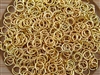 Open Jump Rings 7mm 19G - Gold Metallic