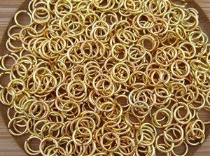 Open Jump Rings 7mm 19G - Gold Metallic