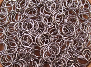 Open Jump Rings 10mm 18G - Nickel Plated Metallic